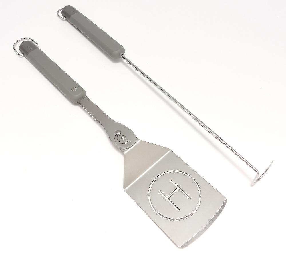 Henning Lee 2-Pc Grilling Pivot Spatula & Meat Hook Tool Set Model K91712 - Picture 9 of 9