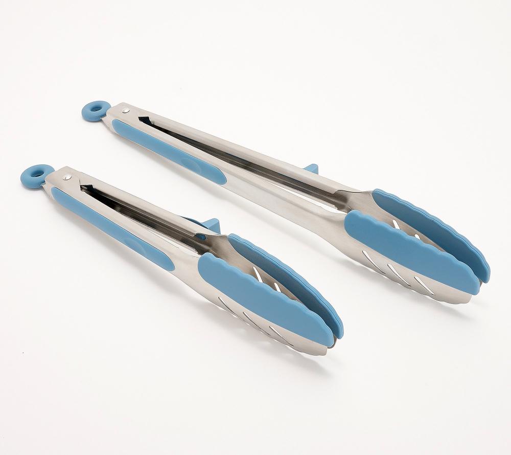 Henning Lee Set of 2 9" and 12" Locking Tongs - Picture 4 of 6