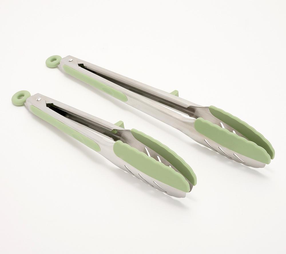 Henning Lee Set of 2 9" and 12" Locking Tongs - Picture 5 of 6