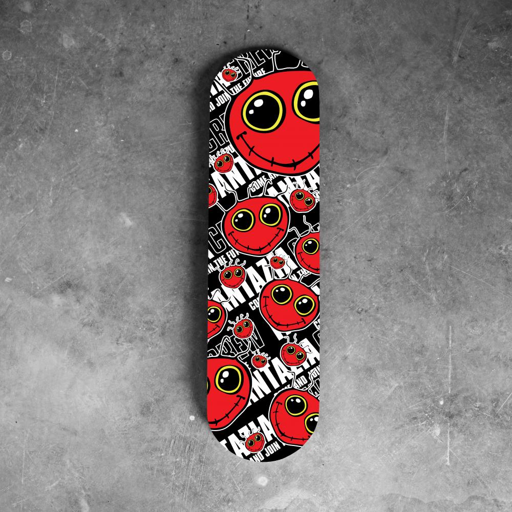 Fantazia Crew Rave Era Skate Board Wall Art Dreamscape Vibealite 90s Retro - Foto 3 di 4