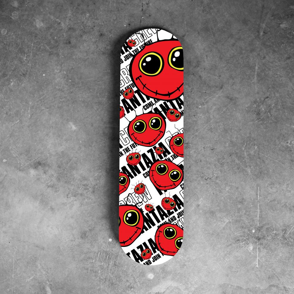 Fantazia Crew Rave Era Skate Board Wall Art Dreamscape Vibealite 90s Retro - Foto 4 di 4