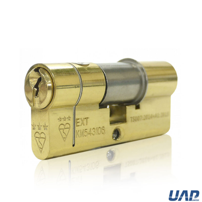 UAP Euro Cylinder Lock Keyed Alike 3 Star Kitemarked Barrel Lock, Multiple Size