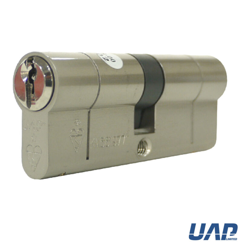 UAP Euro Cylinder Lock Keyed Alike 1 Star Kitemarked Barrel Lock, Brass & Nickel