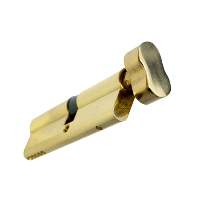 UAP Thumb Turn Budget Euro Cylinder Barrel Door Lock with 3 Keys, Brass & Nickel